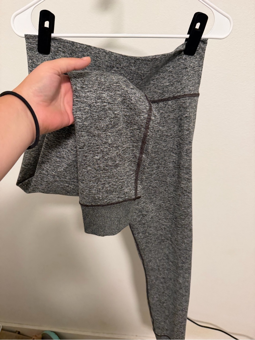 Athleta Heathered Gray High-Rise Leggings